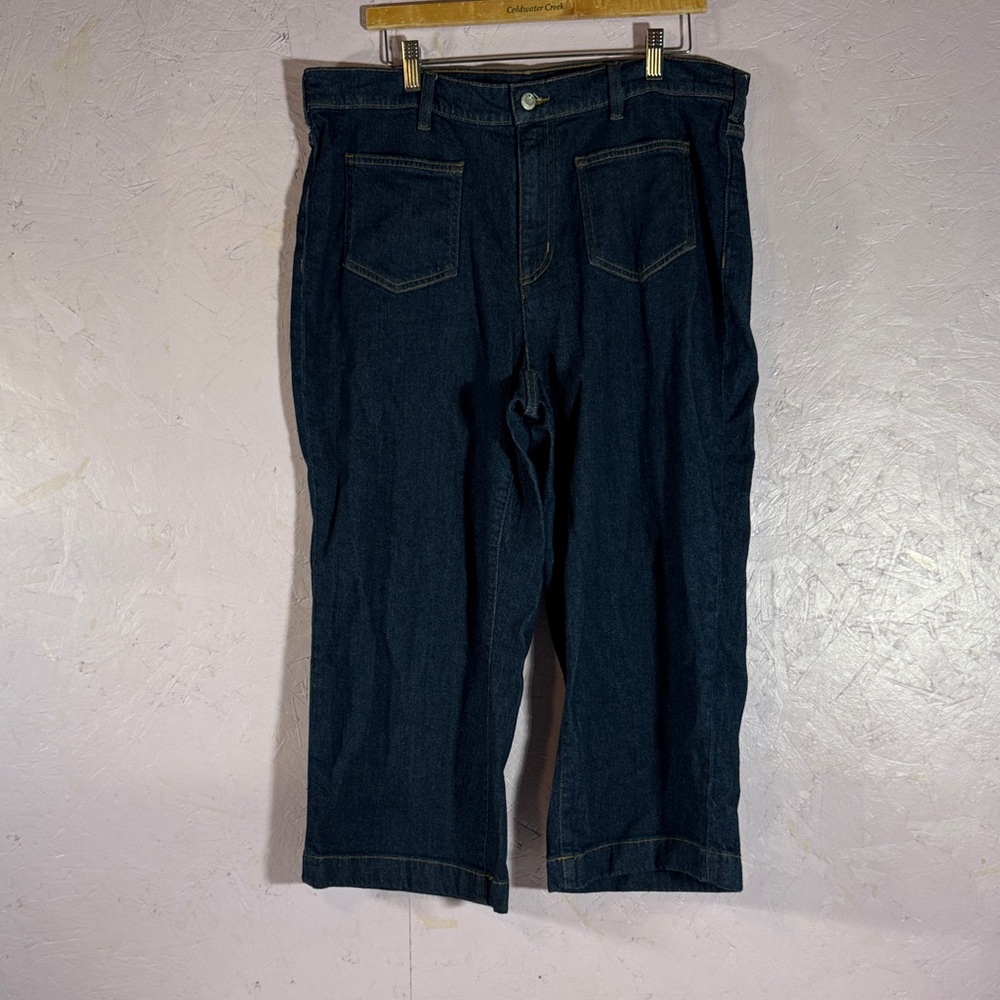 Lands' End Deep Indigo Relaxed Jeans